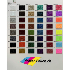 Plotterfolien-Sets-Glitter Flexfolien Set 10 Bögen à 30x50cm