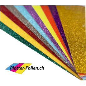 Plotterfolien-Sets-Glitter Flexfolien Set 10 Bögen à 30x50cm