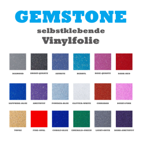Vinylfolien-Ritrama Gemstone Metallic-Glitzer Folie Breite: 61cm / Länge: ab 1 Lfm.