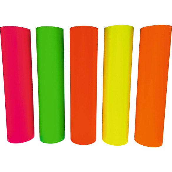 Muster bestellen-Fluorescente Neonfarbige Vinylfolien Muster A4