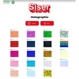 Muster bestellen-Siser Holographic Flexfolie Muster A4