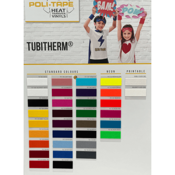 Muster bestellen-Poli-Tape Tubitherm Flockfolie Muster A4