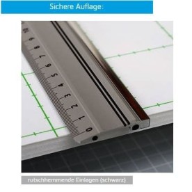 Aluminium Lineal mit Stahlkante 50 cm